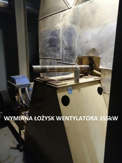 Wymiana lozysk 355kW
