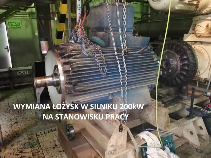 Wymiana lozysk 200kW