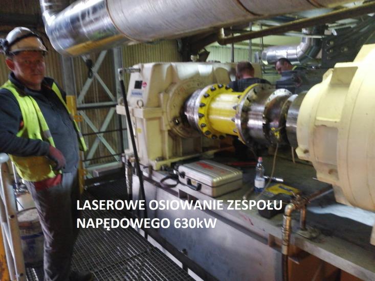 Laserowe osiowanie 630kW
